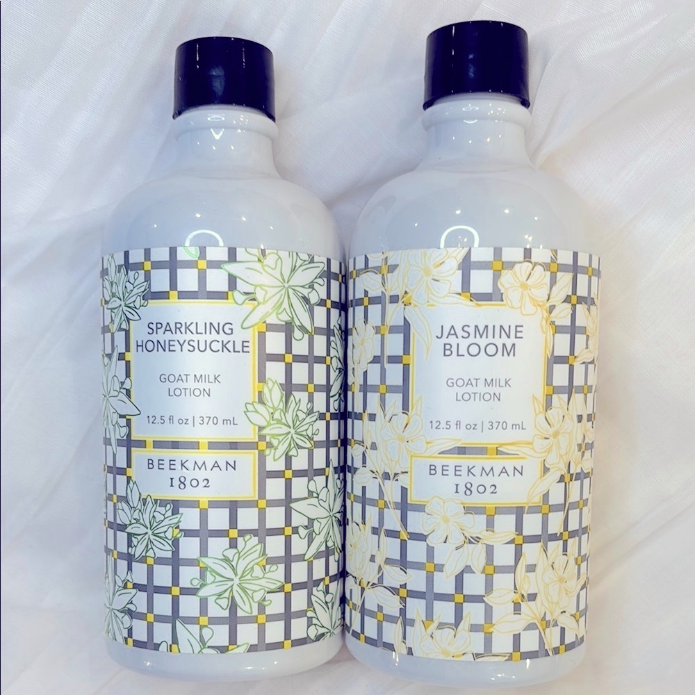 *NEW* Beekman 1802 Jasmine Bloom & Sparkling Honeysuckle Goat Milk Lotion Set